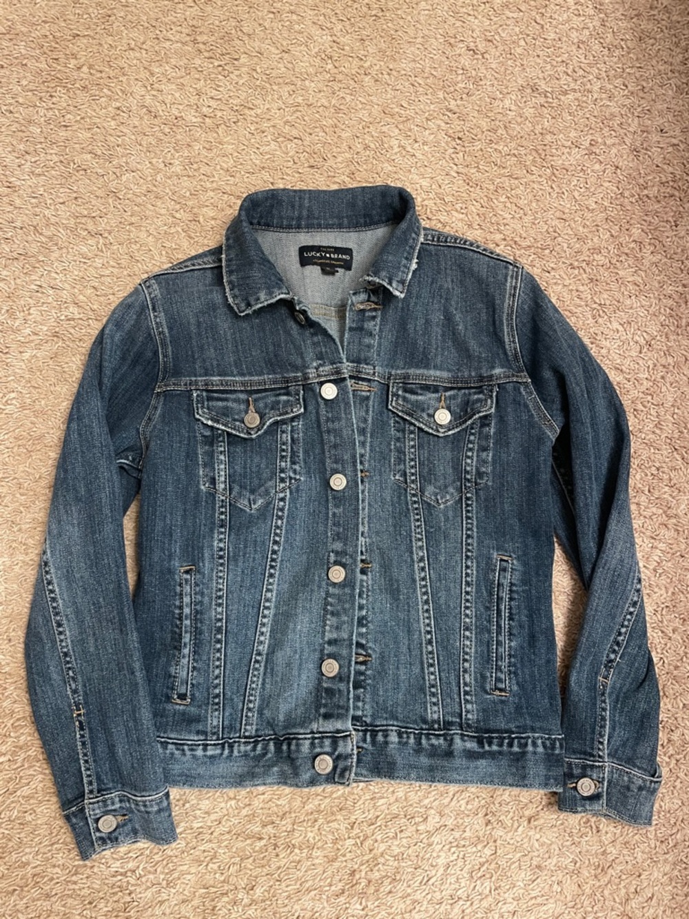 Lucky Brand Women's Denim Jacket - Dark Blue